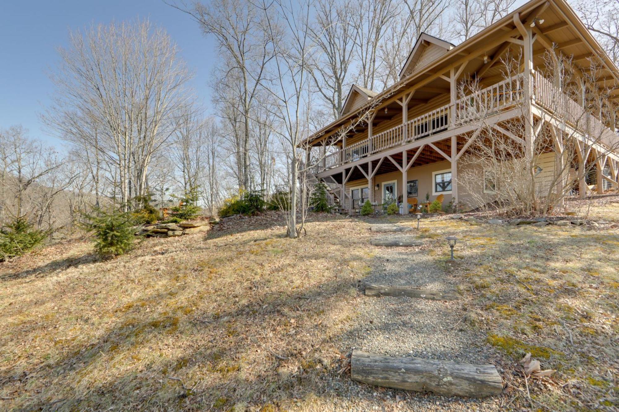 Mtn Views And Fire Pit Couples Escape In Mars Hill Villa Luaran gambar