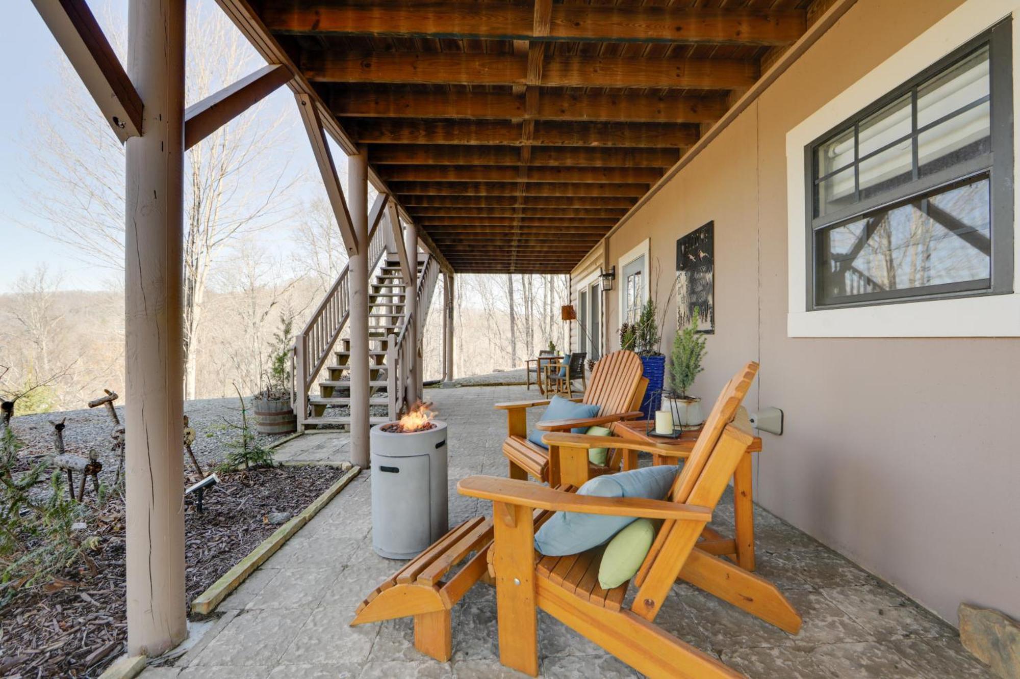 Mtn Views And Fire Pit Couples Escape In Mars Hill Villa Luaran gambar
